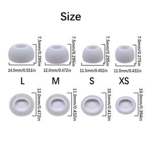 Bouchons d'oreilles en <span class=keywords><strong>silicone</strong></span> souple Isolation phonique Embouts d'oreille de remplacement Embouts confortables pour Apple <span class=keywords><strong>Airpods</strong></span> Pro / Pro2 - Product Image 4