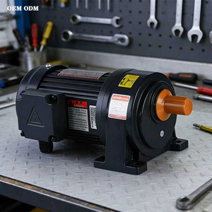 Caja de Engranajes Helicoidales de Servicio Pesado - Reductor de Velocidad con Motor de Inducción CA para Uso Industrial - Product Image 1