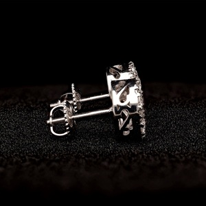 Pendientes de Diamantes de Oro Blanco de Moda, de Alta Brillantez, con un Elegante Diseño, Joyería Elegante para Mujer, Regalo Duradero - Product Image 2