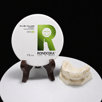 Bloc de zircone polyvalent Rondcera pour prothèses maxillo-faciales, qualité médicale supérieure pour la fabrication avancée de prothèses en laboratoire dentaire
