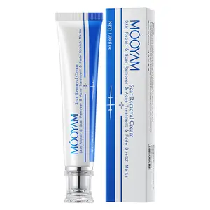 MOOYAM Crème anti-cicatrices d'acné efficace et forte Boutons Vergetures Gel Visage Crème anti-vergetures raffermissante pour le ventre