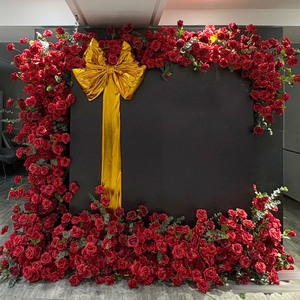 Vente chaude Roses Artificielles Ressemblent Naturel Rouge Réaliste Fleurs Artificielles pour Décorations De Mariage <span class=keywords><strong>Fleur</strong></span> Pièce Maîtresse - Product Image 1
