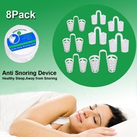 8 Dilatateurs Nasaux Anti-Ronflement, Soulagement Respiratoire Simple, Solution Anti-Ronflement, Différentes Tailles, Dilatateur Nasal pour un Soulagement Respiratoire