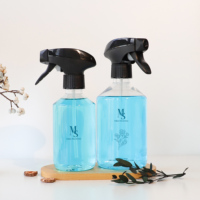 Bouteille pulvérisateur à gâchette en plastique PET ronde de 300 ml pour l'arrosage du jardin