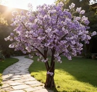 Arbre artificiel de cerisier en plastique personnalisable, fleurs réalistes, tronc durable, écologique, pour intérieur/extérieur, Nouvel An