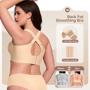 <span class=keywords><strong>Reggiseno</strong></span> Senza Ferretto in Gel Traspirante Plus Size da Donna, Copertura Totale, <span class=keywords><strong>Push</strong></span>-<span class=keywords><strong>up</strong></span>, Senza Cuciture, Lingerie per Seno Grande - Product Image 3