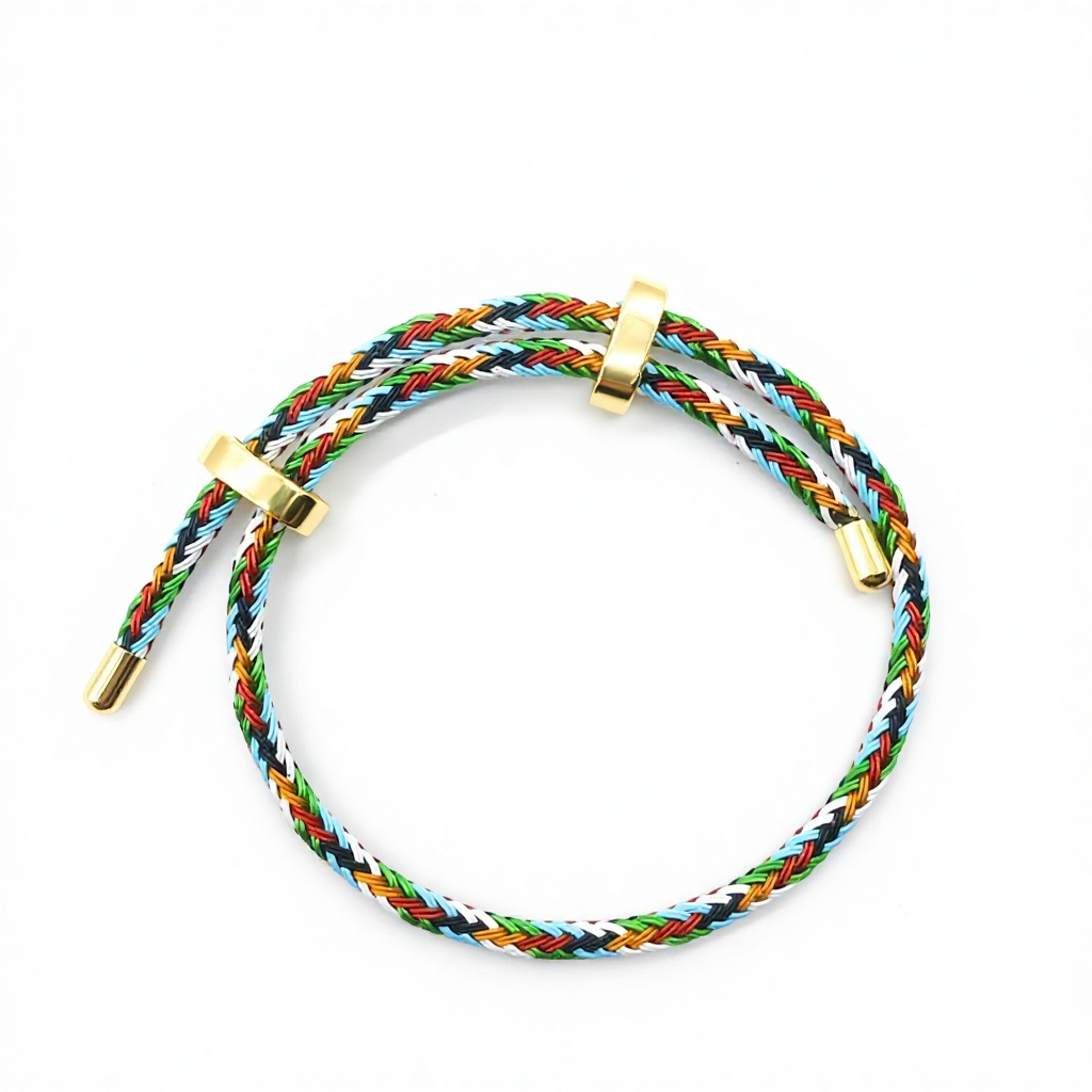 32mm gold buckle wire rope colorful