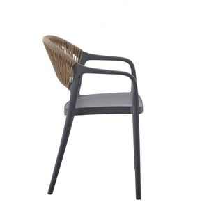 Accoudoir empilable PP en plastique extérieur chaise de patio de jardin avec corde chaise de <span class=keywords><strong>salle</strong></span> <span class=keywords><strong>à</strong></span> <span class=keywords><strong>manger</strong></span> meubles de salon <span class=keywords><strong>fauteuil</strong></span> en plastique - Product Image 3