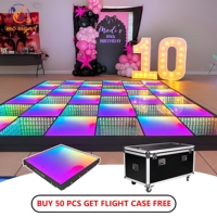 Pista de Baile LED DMX Magnética de Espejo Infinito 3D Deslumbrante, La Más Novedosa de Fábrica 2026 para Fiestas al Aire Libre, Bodas y Escenarios