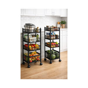 Étagère de rangement rotative en métal à 5 niveaux pour légumes et fruits, prix de gros OEM/ODM, montage facile EDPRMS000 - Product Image 1