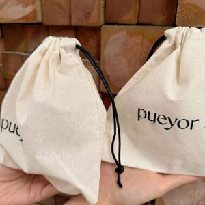 Personalized Eco Friendly Cotton <b>Drawstring</b> Bag Natural Cotton Gift Dust Muslin Bag <b>Pouch</b> - Product Image 4