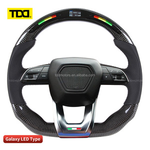 Volant sport en cuir suédé noir personnalisé TDD LED carbone pour Lamborghini Urus - Product Image 4