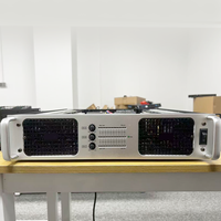 Amplificateur de puissance audio professionnel 3 canaux (800W X 2) + Subwoofer 1200W, adapté aux DJ de scène.