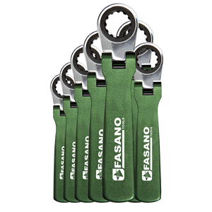 Jeu de clés à cliquet Fasano Tools, 6 pièces, métriques, kit d'outils de réparation automobile - Product Image 1