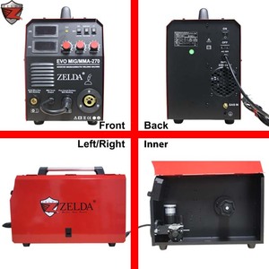 Zelda çok fonksiyonlu kaynak makineleri 15kg tel makara için 1 Mig gaz gazsız MIG 270 4 - Product Image 6