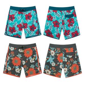 Wholesale Cotton Printed Summer Casual Breathable Comfort Elastic Waistband Waterproof Pants Beach Swimming Wear Man Shorts - Product Image 3