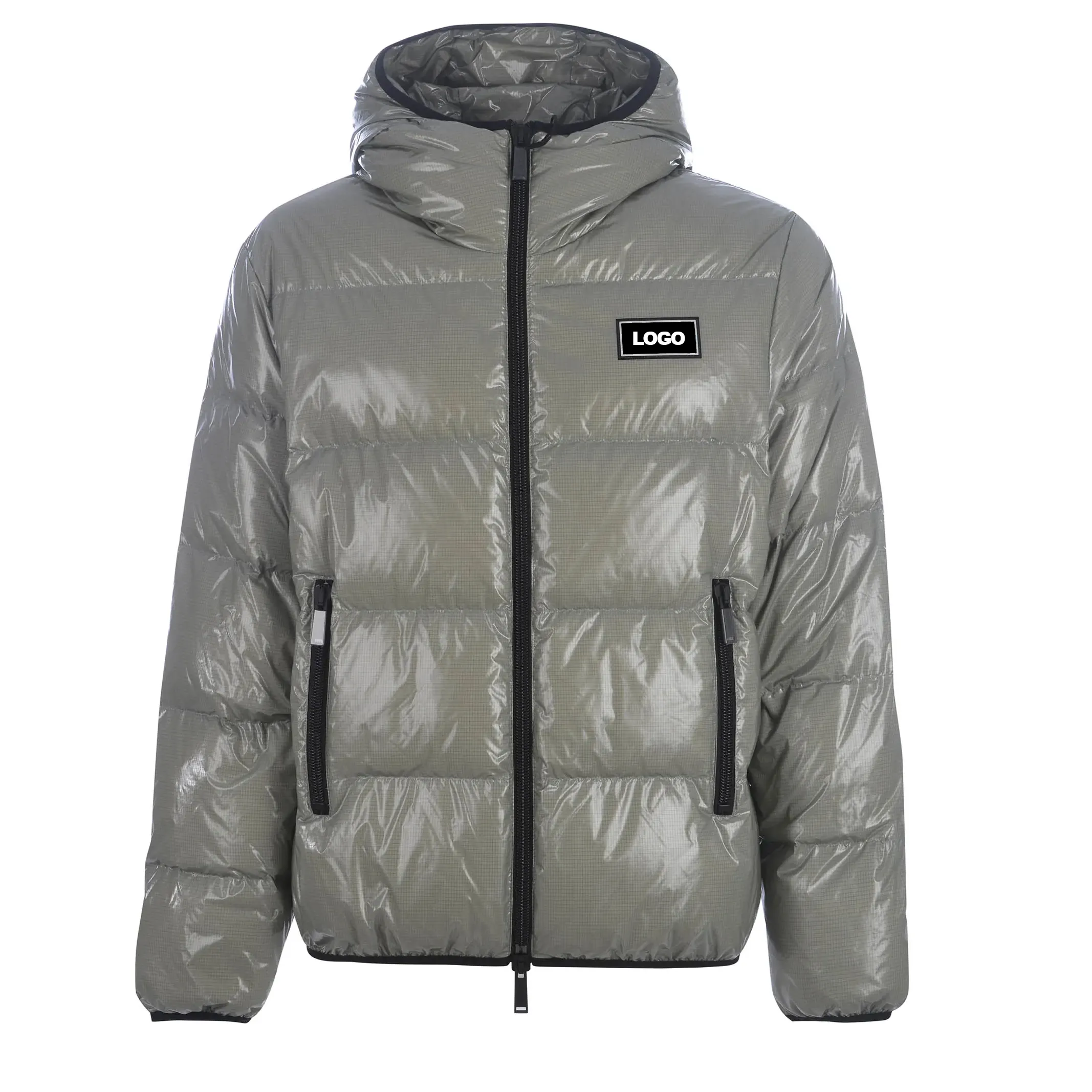 Özel kadın sıcak tutmak pamuk su geçirmez rüzgar geçirmez yüksek kaliteli parlak yüzey malzeme rahat kış ceket ceket