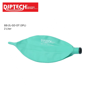 Bolsa de Respiración Desechable para Adultos de Neopreno Verde de 2 Litros, Superficie Lisa, Agarre Flexible, Conexión de 22 mm, OEM Personalizado - Product Image 1