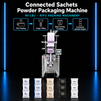 Machine d'emballage automatique de sachets de poudre à 10 connexions, 20-40 sachets/min, remplissage par vis sans fin pour épices, café, lait, protéines