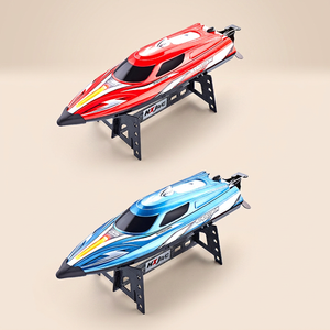 Yacht ad Alta Velocità con Capovolgimento a un Tasto, Luci LED Colorate, Impermeabile, Anti-Collisione, Barca Giocattolo Telecomandata per l'Estate - Product Image 1