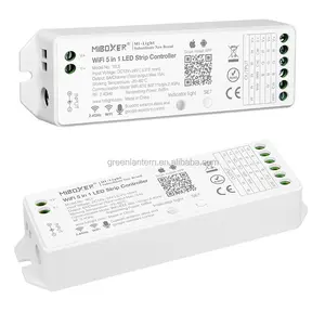 WL5 YL5 6通道智能语音控制WiFi智能手机2.4G远程5合1 RGB RGBW CCT发光二极管Wifi条形灯控制器