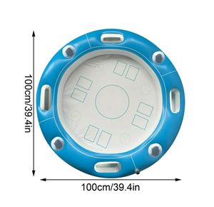 Mesa Flotante para Piscina de 40 Pulgadas, Tapete de PVC para Tomar el Sol, Juego Acuático Inflable, Barra Plegable para Nadar - Product Image 5