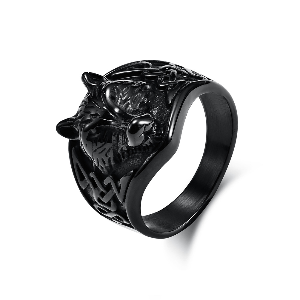 OAHLAN Fashion Jewelry - High Quality Celtic Wolf Head Rings