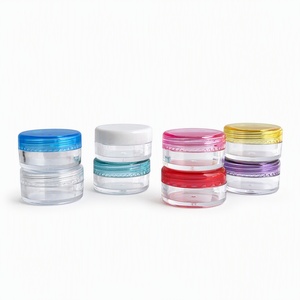 <span class=keywords><strong>Pot</strong></span> transparent PS 2g 3g 5g avec couvercle à motif diamant, mini-récipient portable pour bonbons, crèmes et baumes, idéal pour les voyages et la vente en gros de cosmétiques. - Product Image 1