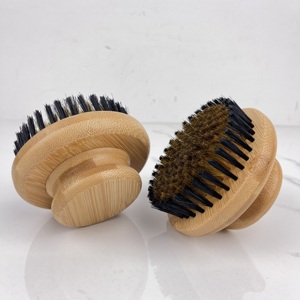 Brosse corporelle exfoliante à manche en <span class=keywords><strong>bambou</strong></span>, poils en cuivre et nylon, entièrement naturelle, pour douche et brossage à sec, nettoyage de la peau et circulation sanguine - Product Image 4