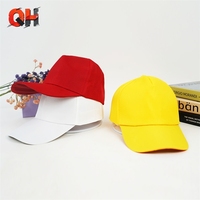 Casquette de baseball 5 panneaux en polyester unie, non structurée, style Dad Hat, promotionnelle pour le Nouvel An, vente en gros