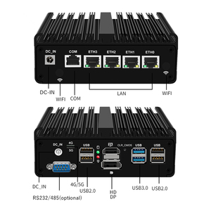 Mini PC Barebone Fanless 12e Génération Intel N150 7305 avec 4x 2.5G LAN N5105 J6412 J5005 pour Pare-feu OPNsense pfSense et Serveur Domestique - Product Image 3
