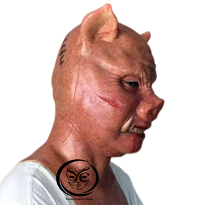 <span class=keywords><strong>Masque</strong></span> de tête en silicone réaliste fait main en usine, <span class=keywords><strong>masque</strong></span> de <span class=keywords><strong>cochon</strong></span> pour film d'<span class=keywords><strong>horreur</strong></span>, accessoires de costume, couvre-chef, masques intégraux réalistes pour film - Product Image 3