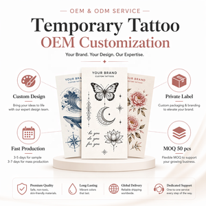 Ordina <span class=keywords><strong>Tatuaggi</strong></span> Temporanei <span class=keywords><strong>Personalizzati</strong></span> di Alta Qualità, Impermeabili e a Colori per Body Art - Product Image 1