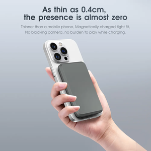 พาวเวอร์แบงค์แบบพกพาขนาดเล็ก 5000mAh Pd 20W รองรับการชาร์จเร็วแบบไร้สาย ดีไซน์บางเฉียบ พร้อมแม่เหล็ก  สำหรับ iPhone  รับสกรีนโลโก้ - Product Image 6