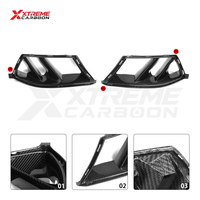 Pare-chocs avant en fibre de carbone sèche XTREME, conduits d'air latéraux style R44, conduits de refroidissement latéraux, prise d'air pour BMW G80 G81 G82 G83 M3 M4
