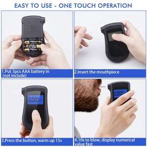 Testeur d'alcool professionnel de bonne qualité <span class=keywords><strong>Ethylotest</strong></span> Alcoholimetro alcootest compteur d'alcool à affichage numérique - Product Image 5