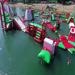 2024 Inflatable Floating Water Park Inflatable Sea Island Obstacles Equipment Set Inflatable Water Park