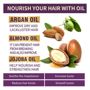 Brume capillaire à l'huile d'argan marocaine Greenlem, enrichie aux herbes, nourrissante, boostant la brillance, protection thermique, anti-frisottis, lissante - Product Image 4
