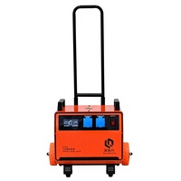 Station d'alimentation portable 3500W MPPT avec batterie NCM, onde sinusoïdale pure 220V, alimentation mobile industrielle pour chantier de construction