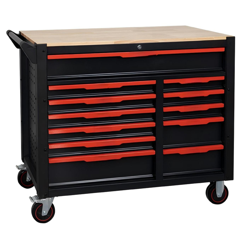 12 Drawers Steel Tool Cabinet Wheels