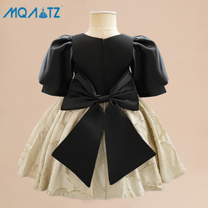 MQATZ manica corta compleanno bambina battesimo neonato <span class=keywords><strong>principessa</strong></span> bambini battesimo <span class=keywords><strong>abiti</strong></span> applicati LAL109 - Product Image 6