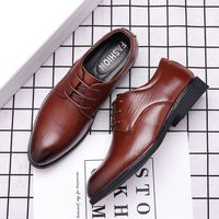 Nouvelles Chaussures Habillées en Cuir pour Hommes YI - Bout Pointu, Respirantes, Idéales pour Mariages et Tenues Décontractées Professionnelles - Tendance 2026