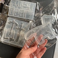 Moule en silicone sur le thème du jeu Minecraft pour la décoration de gâteaux
