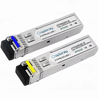 Module émetteur-récepteur optique SFP BIDI 1,25 G à prix d'usine, portée 20 km, longueurs d'onde 1550 nm/1310 nm LC, optique SM de haute qualité