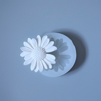 Maßgefertigte Luxuriöse 3D Umweltfreundliche Gefrierfeste Silikon-Wachskerzenform mit Blumendesign für Geburtstag & Kuchenwerkzeuge