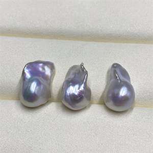 Pérola Barroca Grande Natural de Água Doce com Alto Brilho de 12-18mm Pérola Solta Irregular para Confecção de Joias - Product Image 2