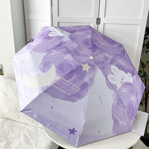 DD3656 oferta especial al por mayor <span class=keywords><strong>paraguas</strong></span> de lluvia automático de dibujos animados mixtos viaje de verano 5 pliegues Anti UV Sol al aire libre <span class=keywords><strong>paraguas</strong></span> <span class=keywords><strong>baratos</strong></span> - Product Image 3