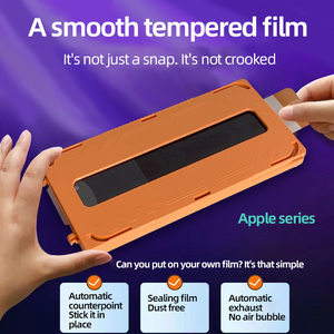Kit d'application facile, protection d'écran en verre trempé sans poussière pour <span class=keywords><strong>iPhone</strong></span> 11 12 13 14 15 16 17 Pro Max 17 Air - Product Image 3
