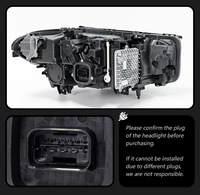 Kit de mise à niveau d'usine pour phares avant G30 G38 avec double projecteur LED DRL pour BMW Série 5 (2018-2023) – Clignotants intégrés