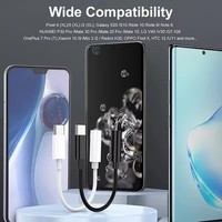 Adaptador de Alta Calidad con Chip Digital USB Tipo C a Conector de Auriculares de 3.5mm para iPhone 15 Samsung, Cable USB C a AUX